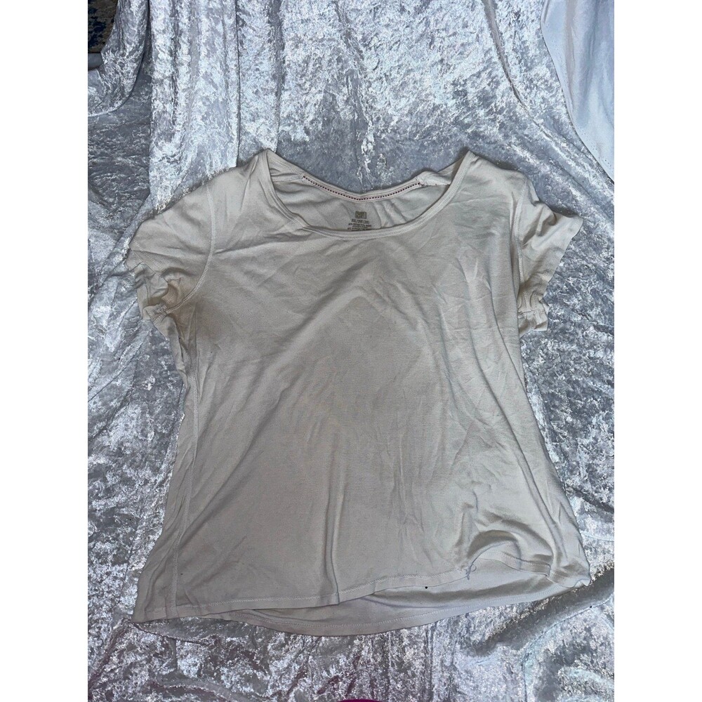 Faded glory white scooped neck tshirt XXL